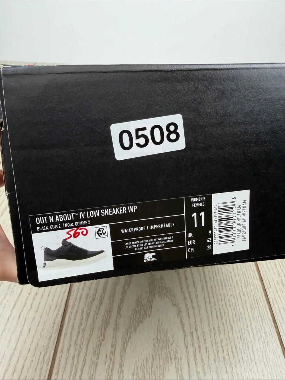 Sorel Women's Out N About IV Low Women's Waterproof Sneaker 11 Black Gum 2 $100